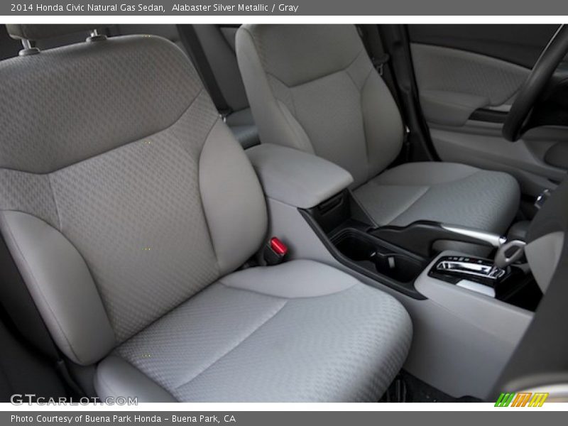 Alabaster Silver Metallic / Gray 2014 Honda Civic Natural Gas Sedan