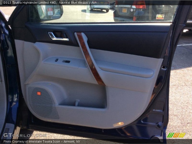 Nautical Blue Metallic / Ash 2013 Toyota Highlander Limited 4WD