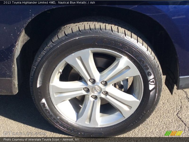 Nautical Blue Metallic / Ash 2013 Toyota Highlander Limited 4WD