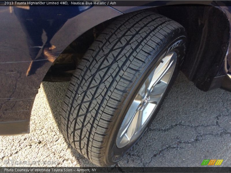 Nautical Blue Metallic / Ash 2013 Toyota Highlander Limited 4WD