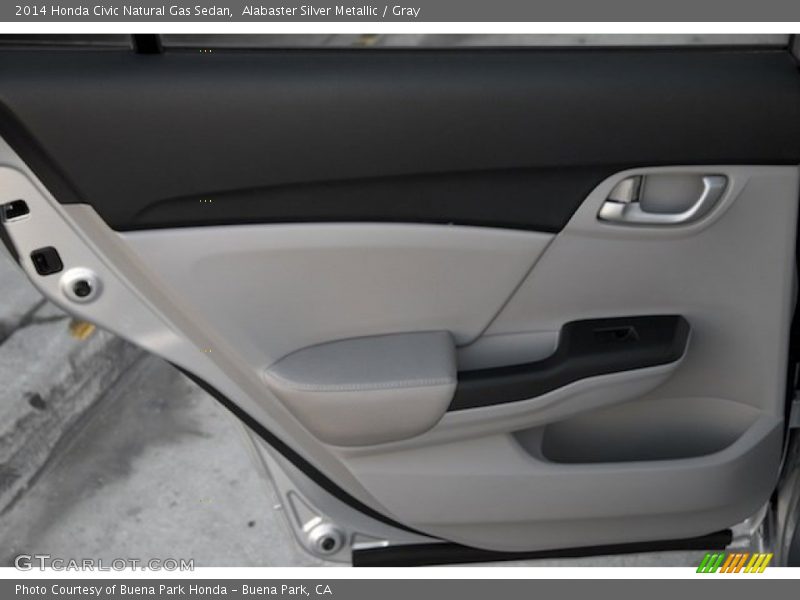 Alabaster Silver Metallic / Gray 2014 Honda Civic Natural Gas Sedan