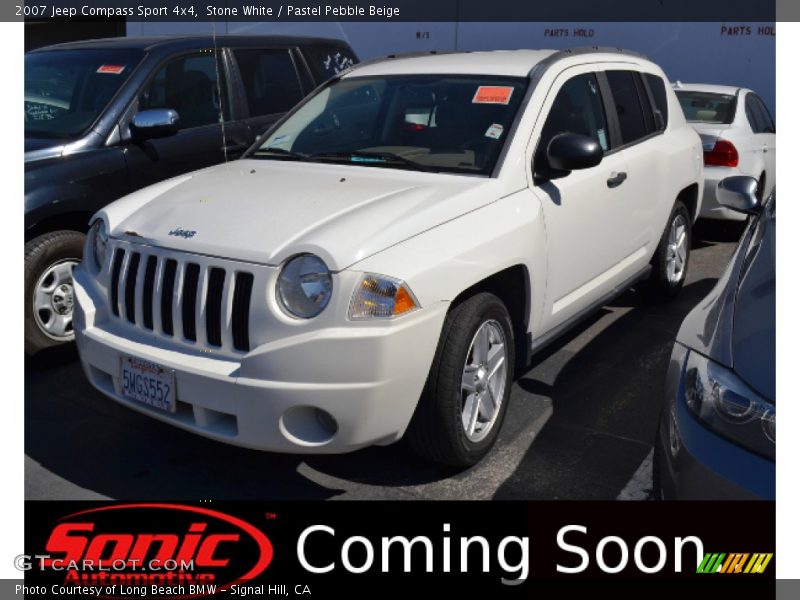 Stone White / Pastel Pebble Beige 2007 Jeep Compass Sport 4x4