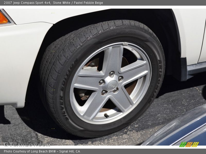 Stone White / Pastel Pebble Beige 2007 Jeep Compass Sport 4x4