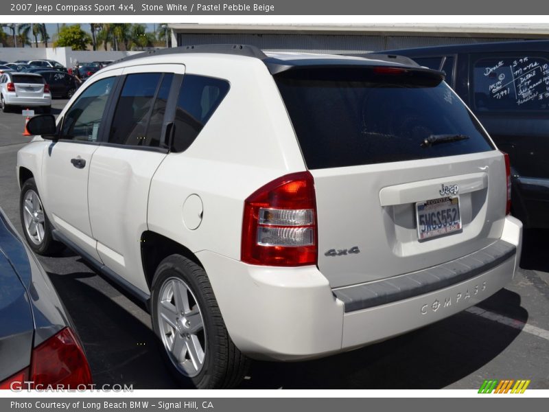 Stone White / Pastel Pebble Beige 2007 Jeep Compass Sport 4x4