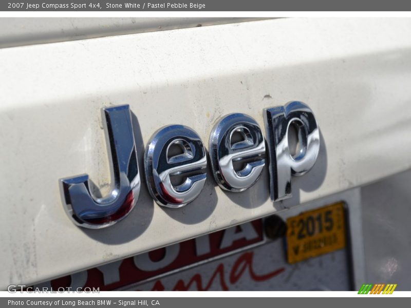 Stone White / Pastel Pebble Beige 2007 Jeep Compass Sport 4x4