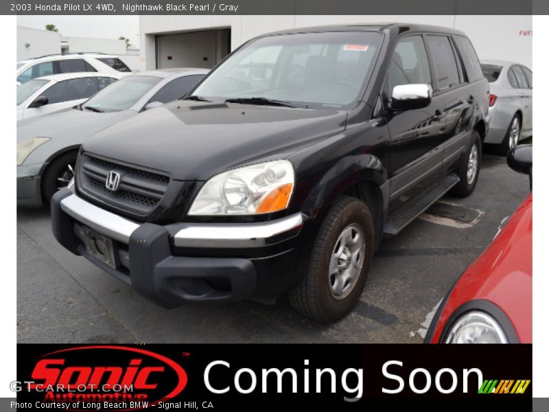 Nighthawk Black Pearl / Gray 2003 Honda Pilot LX 4WD