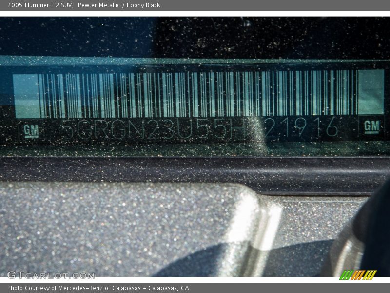Pewter Metallic / Ebony Black 2005 Hummer H2 SUV