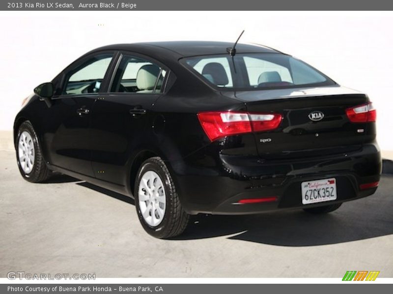 Aurora Black / Beige 2013 Kia Rio LX Sedan