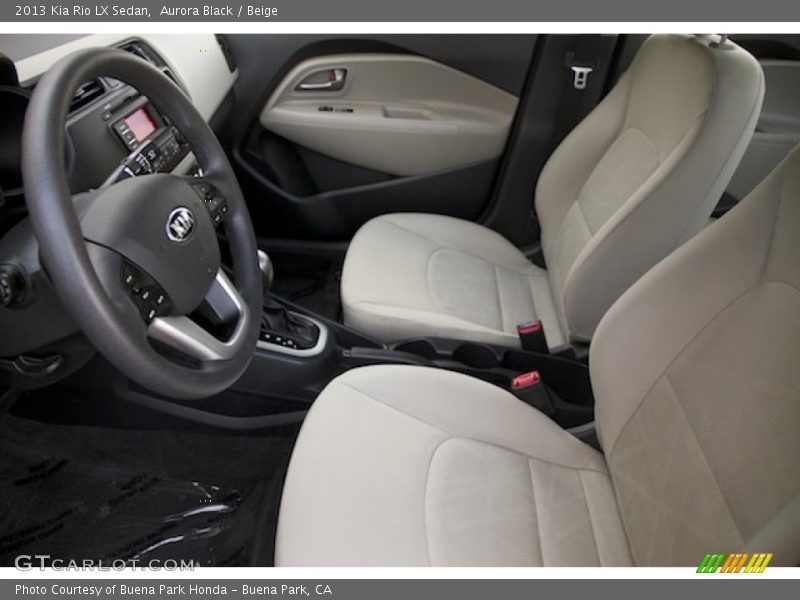 Aurora Black / Beige 2013 Kia Rio LX Sedan