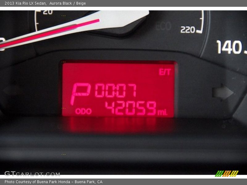 Aurora Black / Beige 2013 Kia Rio LX Sedan