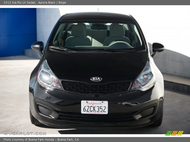 Aurora Black / Beige 2013 Kia Rio LX Sedan