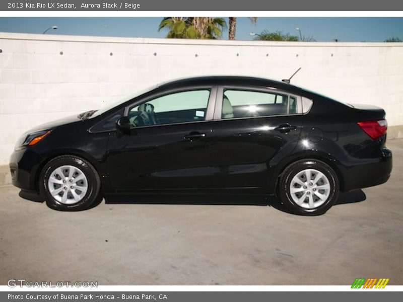 Aurora Black / Beige 2013 Kia Rio LX Sedan