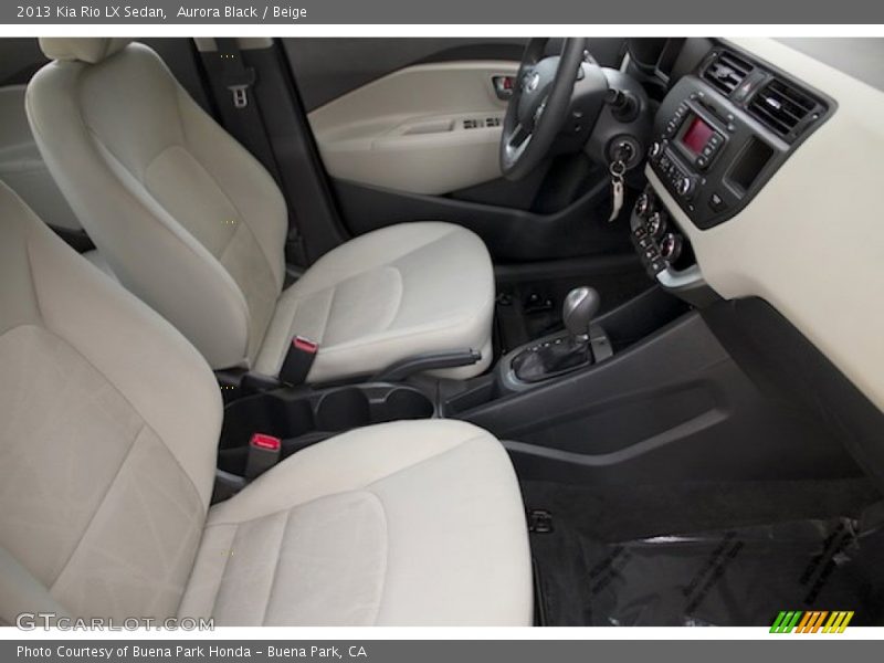Aurora Black / Beige 2013 Kia Rio LX Sedan