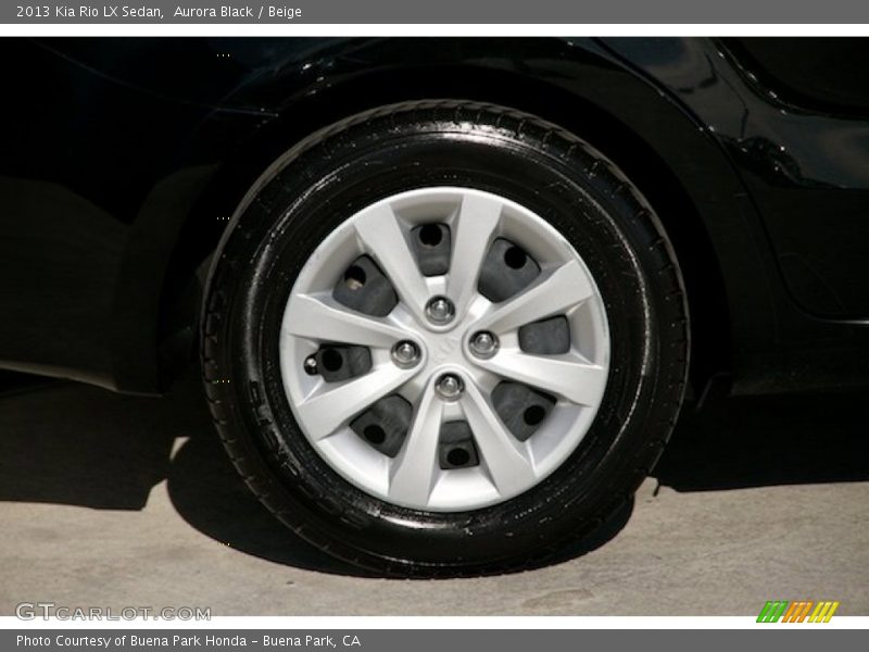Aurora Black / Beige 2013 Kia Rio LX Sedan