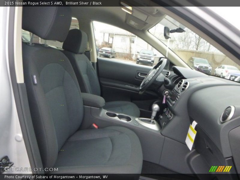 Brilliant Silver / Black 2015 Nissan Rogue Select S AWD