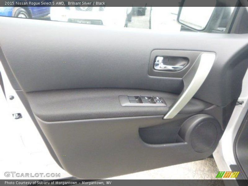 Brilliant Silver / Black 2015 Nissan Rogue Select S AWD