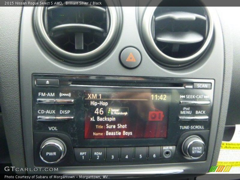 Brilliant Silver / Black 2015 Nissan Rogue Select S AWD