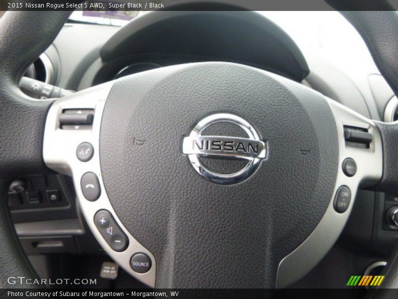 Super Black / Black 2015 Nissan Rogue Select S AWD