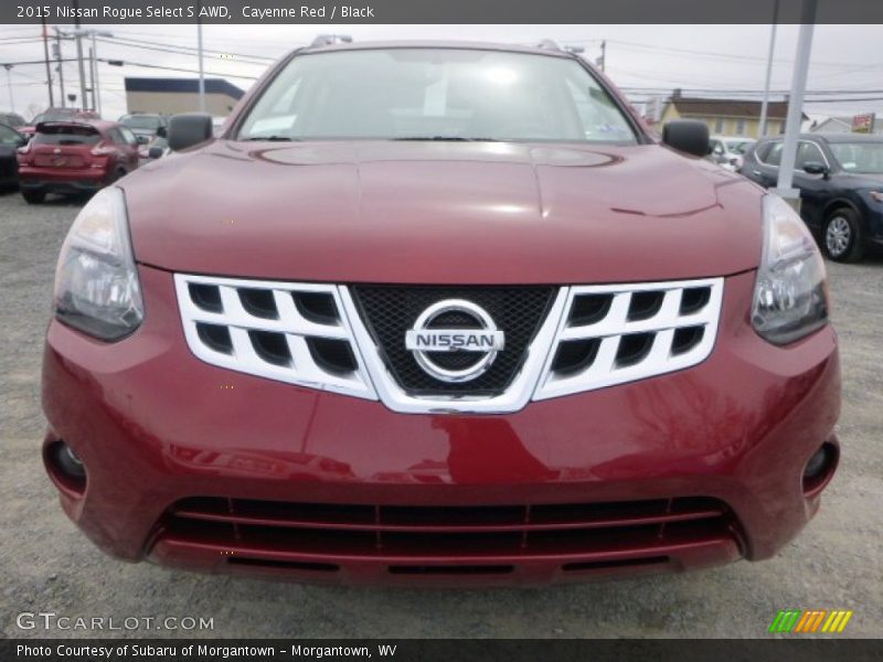 Cayenne Red / Black 2015 Nissan Rogue Select S AWD