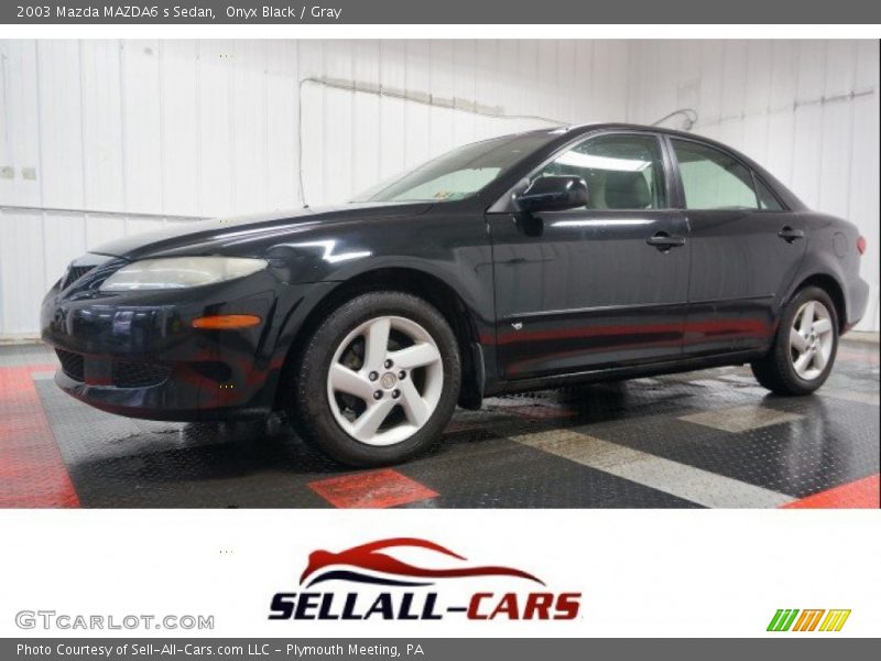 Onyx Black / Gray 2003 Mazda MAZDA6 s Sedan