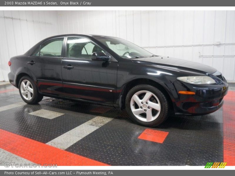 Onyx Black / Gray 2003 Mazda MAZDA6 s Sedan