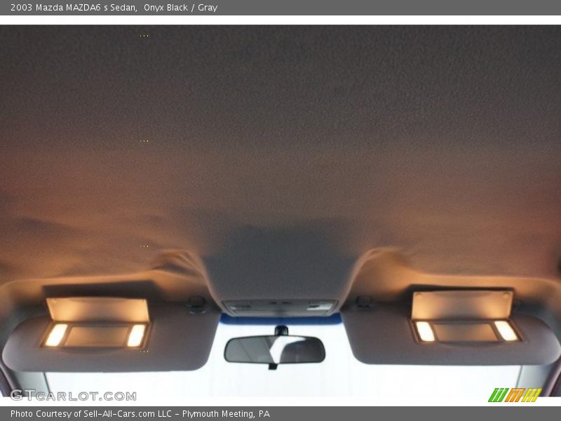 Onyx Black / Gray 2003 Mazda MAZDA6 s Sedan