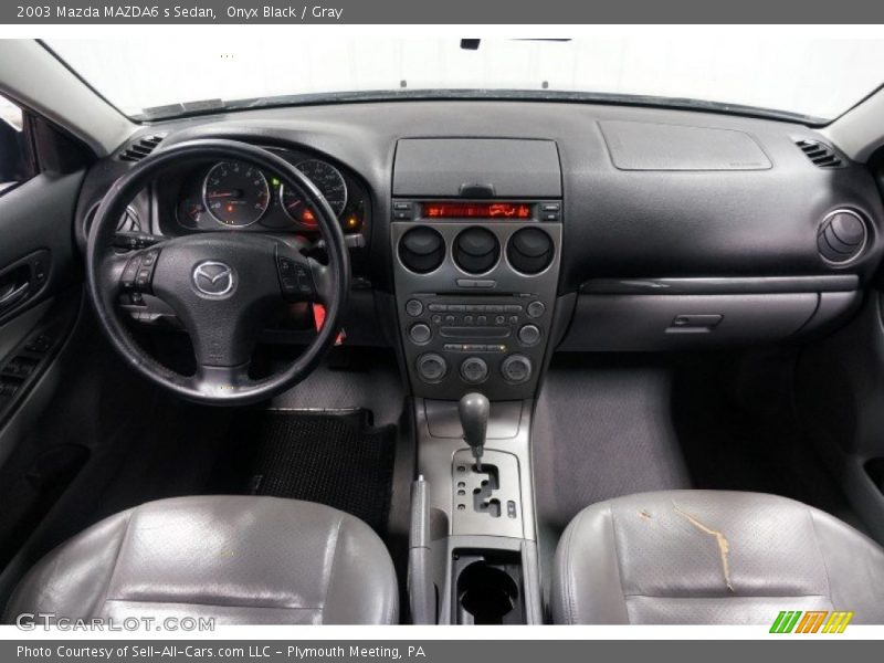 Onyx Black / Gray 2003 Mazda MAZDA6 s Sedan