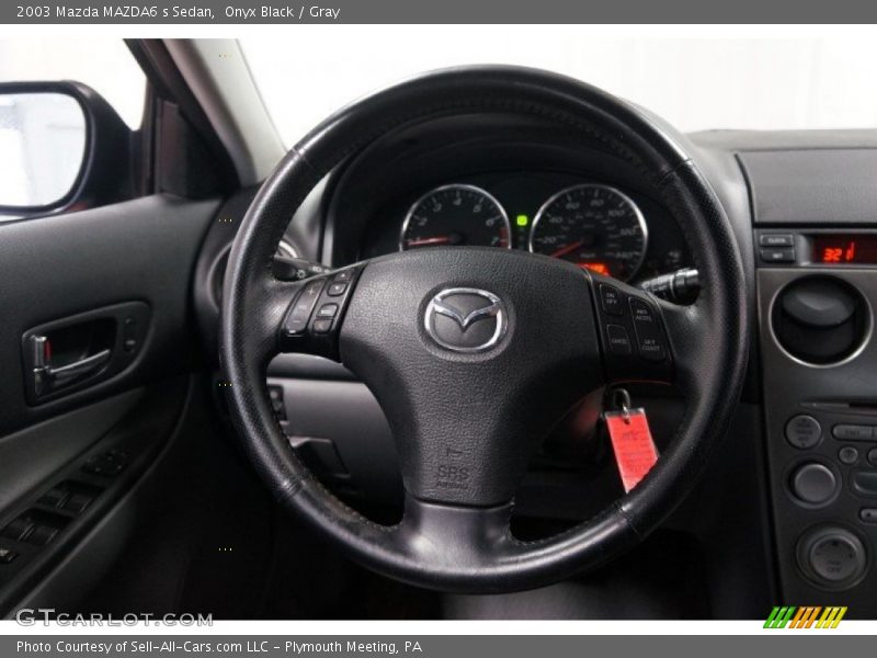 Onyx Black / Gray 2003 Mazda MAZDA6 s Sedan