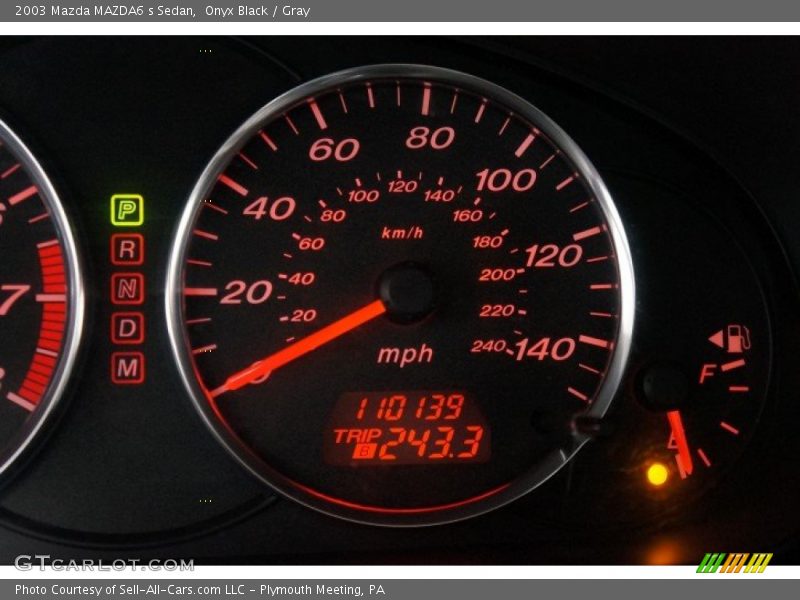 Onyx Black / Gray 2003 Mazda MAZDA6 s Sedan