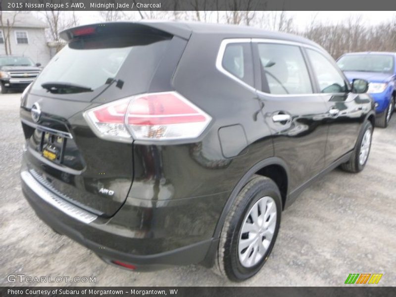 Midnight Jade / Charcoal 2015 Nissan Rogue S AWD