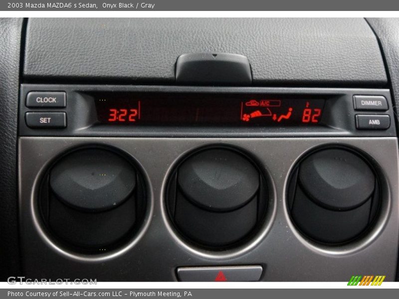 Onyx Black / Gray 2003 Mazda MAZDA6 s Sedan