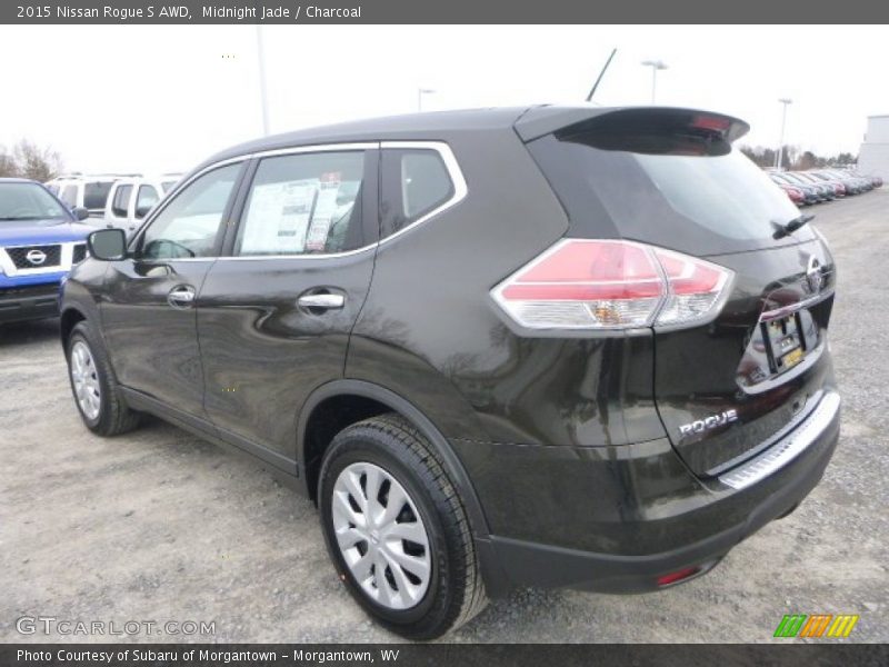 Midnight Jade / Charcoal 2015 Nissan Rogue S AWD