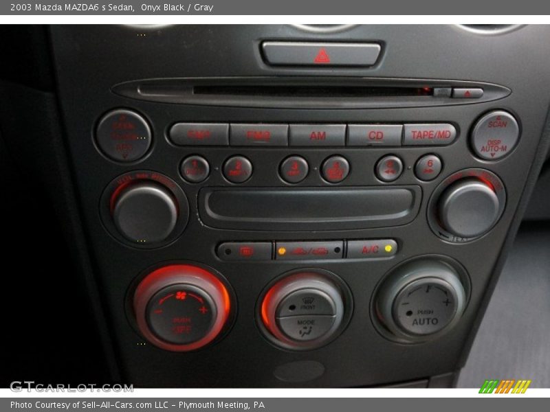 Onyx Black / Gray 2003 Mazda MAZDA6 s Sedan