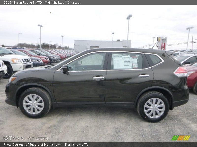 Midnight Jade / Charcoal 2015 Nissan Rogue S AWD