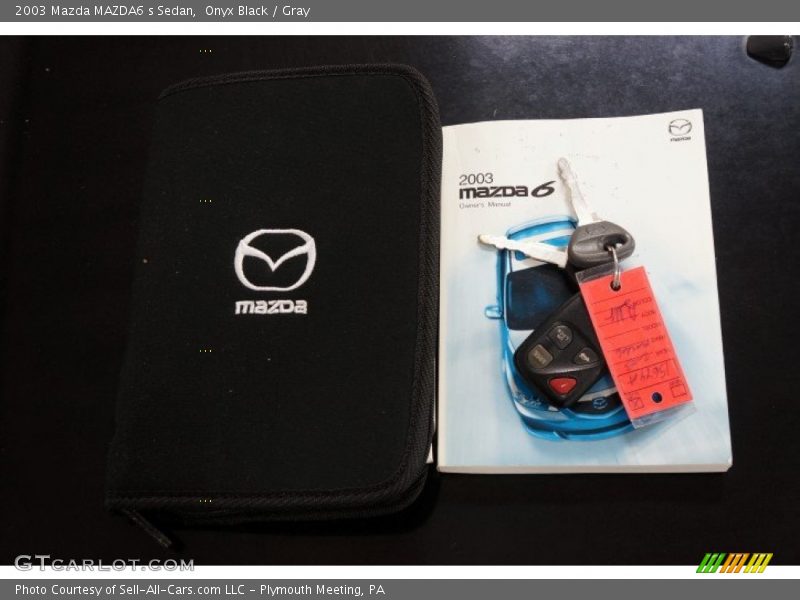 Onyx Black / Gray 2003 Mazda MAZDA6 s Sedan