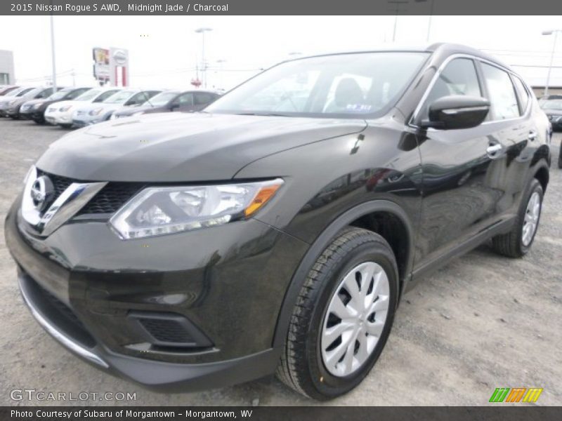 Midnight Jade / Charcoal 2015 Nissan Rogue S AWD