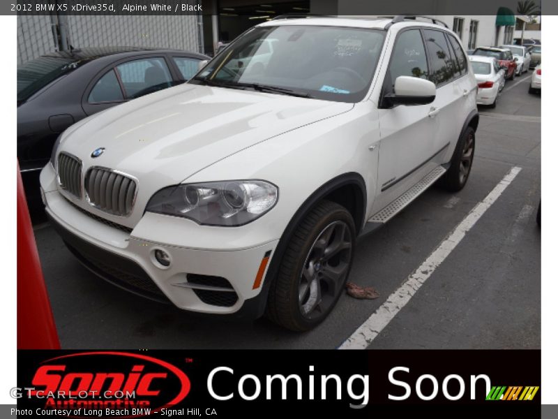 Alpine White / Black 2012 BMW X5 xDrive35d
