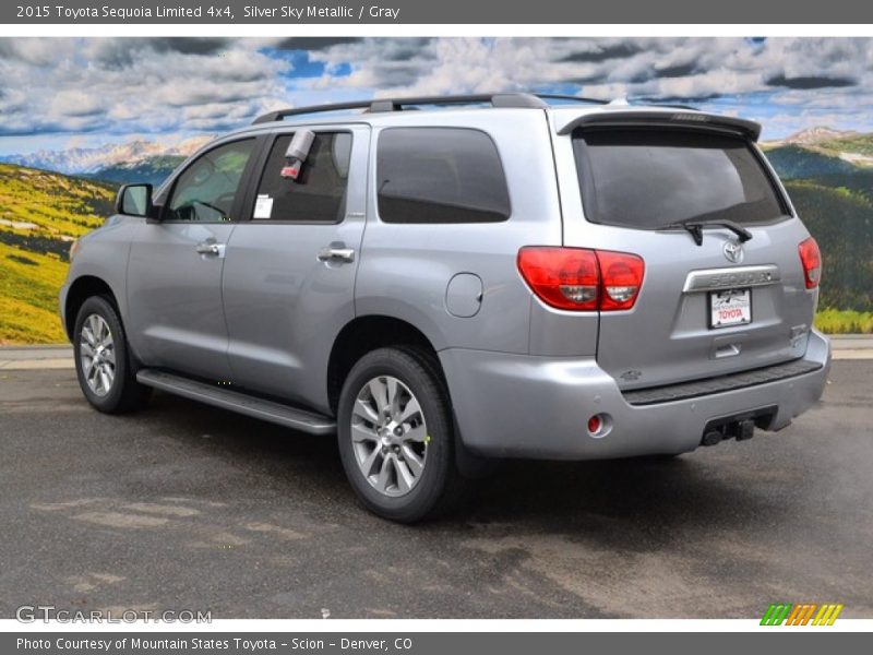 Silver Sky Metallic / Gray 2015 Toyota Sequoia Limited 4x4