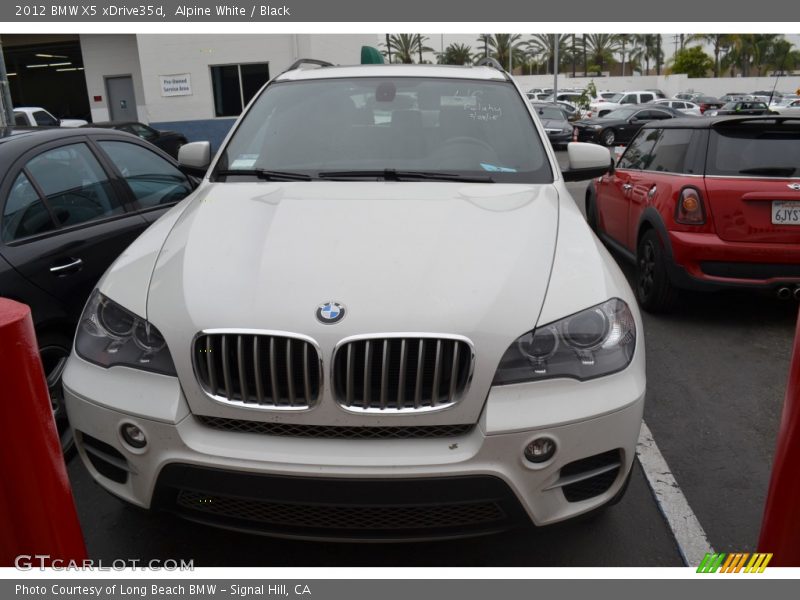 Alpine White / Black 2012 BMW X5 xDrive35d