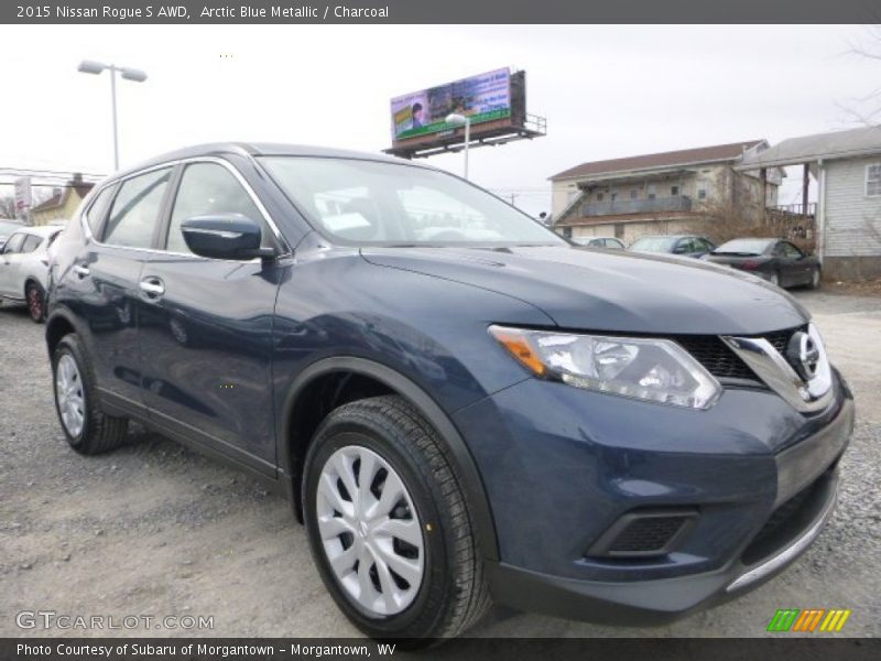 Arctic Blue Metallic / Charcoal 2015 Nissan Rogue S AWD