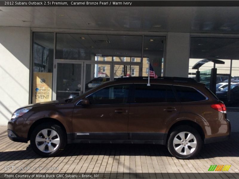 Caramel Bronze Pearl / Warm Ivory 2012 Subaru Outback 2.5i Premium