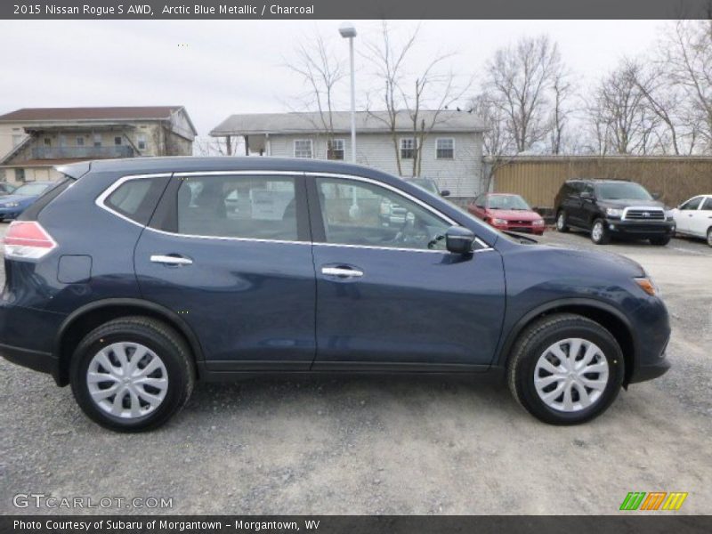 Arctic Blue Metallic / Charcoal 2015 Nissan Rogue S AWD