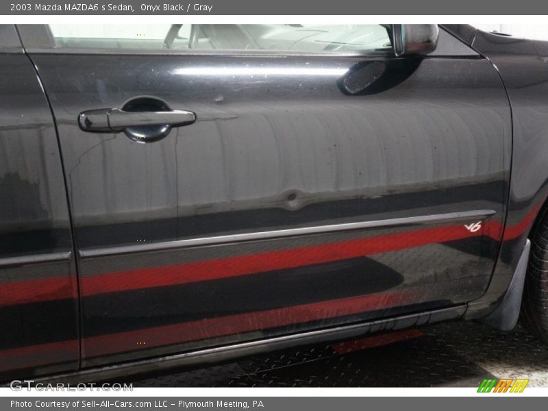 Onyx Black / Gray 2003 Mazda MAZDA6 s Sedan