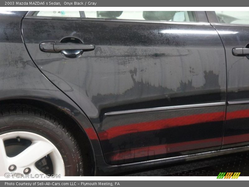 Onyx Black / Gray 2003 Mazda MAZDA6 s Sedan