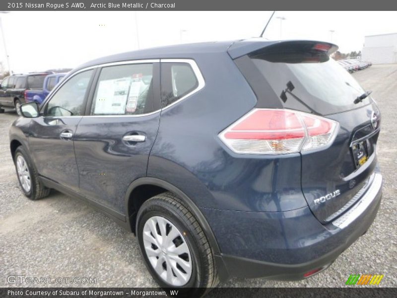 Arctic Blue Metallic / Charcoal 2015 Nissan Rogue S AWD
