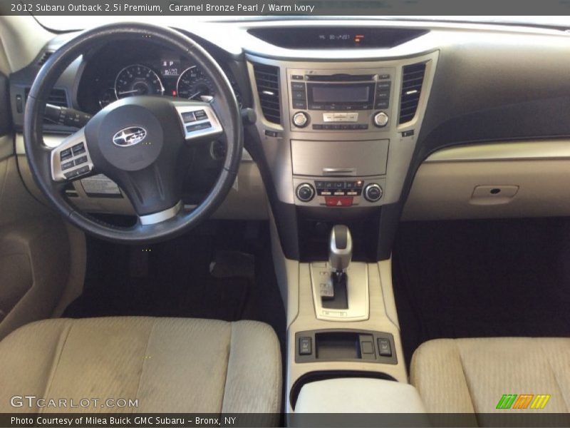 Caramel Bronze Pearl / Warm Ivory 2012 Subaru Outback 2.5i Premium