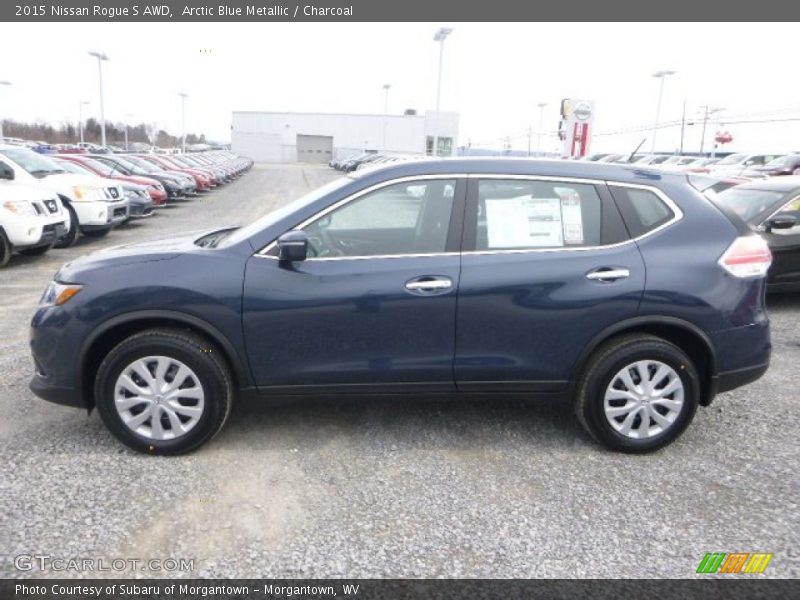 Arctic Blue Metallic / Charcoal 2015 Nissan Rogue S AWD