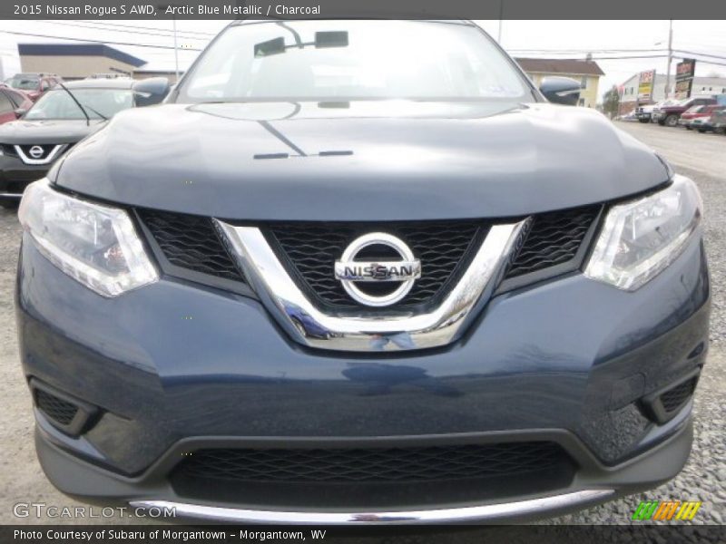 Arctic Blue Metallic / Charcoal 2015 Nissan Rogue S AWD