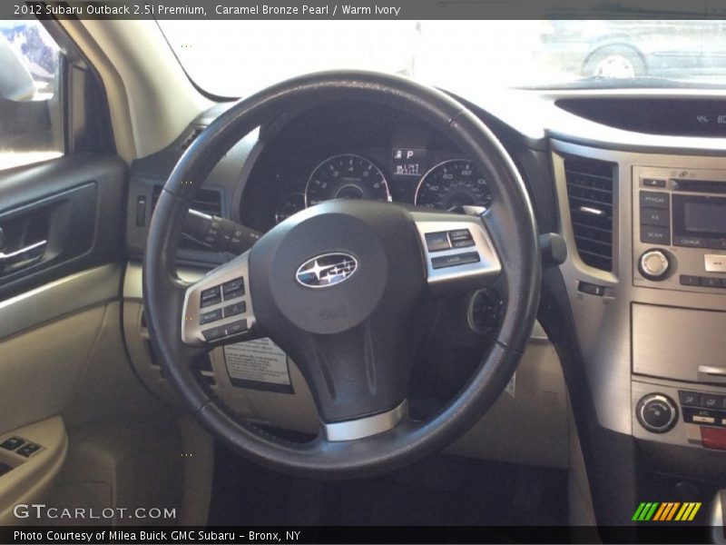 Caramel Bronze Pearl / Warm Ivory 2012 Subaru Outback 2.5i Premium