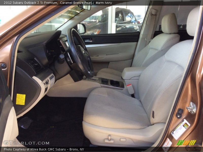 Caramel Bronze Pearl / Warm Ivory 2012 Subaru Outback 2.5i Premium